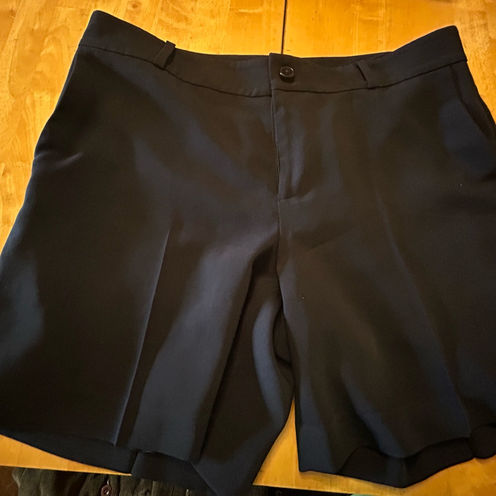 Lauren by Ralph Lauren women lined dress navy short size 12